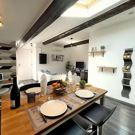 Charme Urbain Sous Les Toits-terrasse/clim/parking *